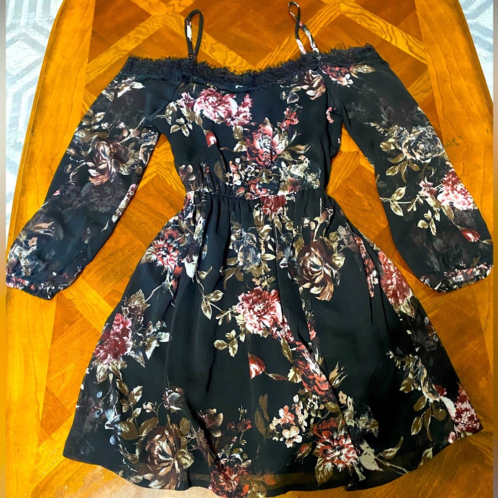 Floral Off Shoulder Dress